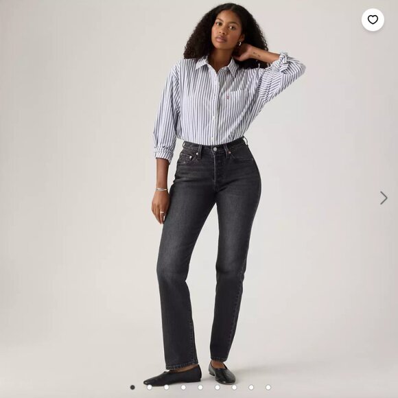 Levi's 501 Curve Women's Jeans 27 x 30 Black NWOT - Picture 1 of 5